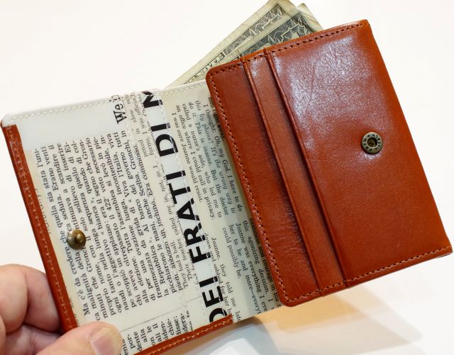 世界に1つだけのお財布 牛革 ヴィンテージ3折box財布 １９６０