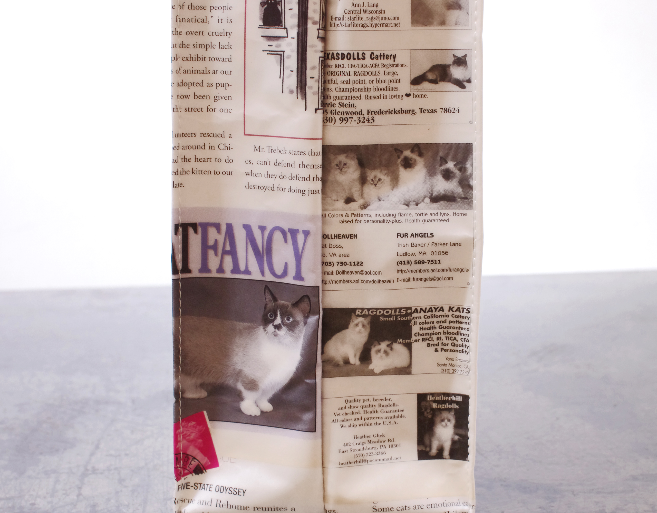 猫三昧 Sns掲載商品 ヴィンテージペーパー 牛革 海外ねこ雑誌 リアルトート 08 猫三昧 Sns掲載商品 ヴィンテージペーパー 牛革 海外ねこ雑誌 リアルトート 08